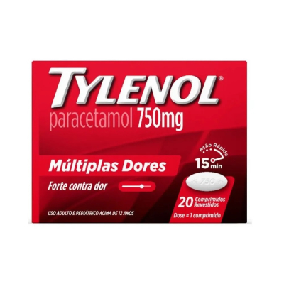 Tylenol 750mg 20 Comprimidos