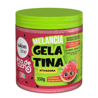 Gelatina Tô de Cacho Kids 550g Melancia