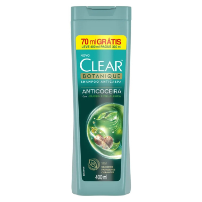 Shampoo Clear 400mL Anticoceira