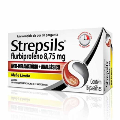 Strepsils 16 Pastilhas Mel/Limão