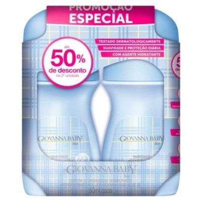 Desodorante Giovanna Baby Roll On 2 Unidades 50mL Blue