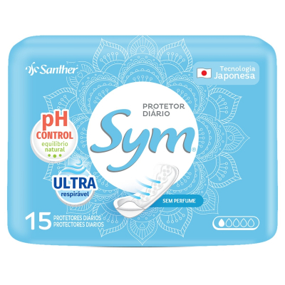 Protetor Diário Sym 15 Unidades Neutro
