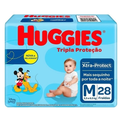 Fralda Huggies Disney M 28 Unidades Jumbo