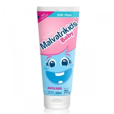 Malvatrikids Gel Baby Sem Flúor 70g