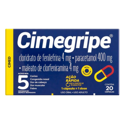 Cimegripe 20 Cápsulas