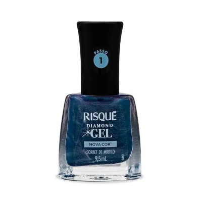 Esmalte Risque Gel Diamond Sobert Mirtilo 9,5mL