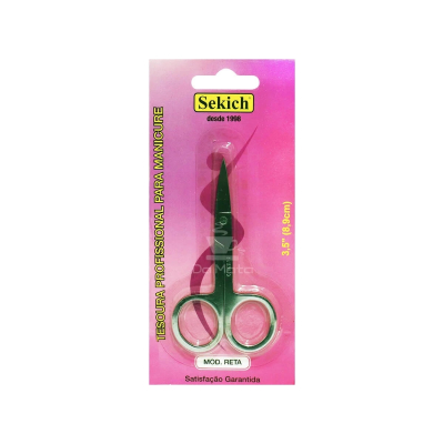 Tesoura Unha Sekich Ponta Reta