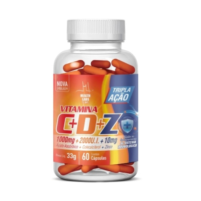 Vitamina C+D+Z 60 Cápsulas