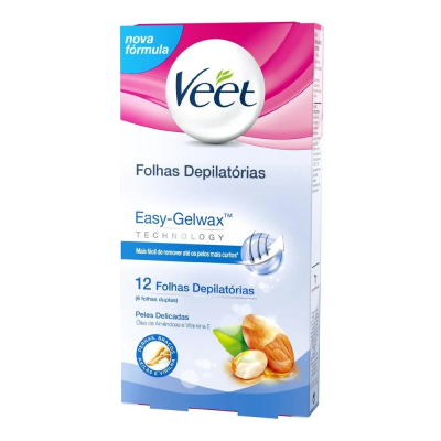 Folhas Veet 12 Unidades Pele Delicada