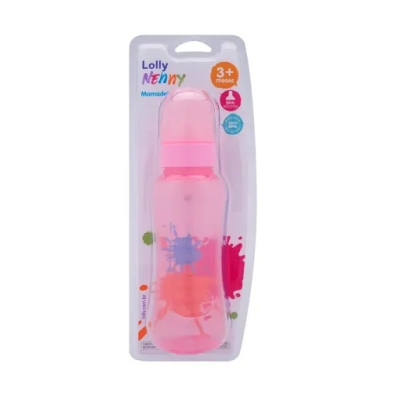 Mamadeira Clean 220mL Redondo Rosa