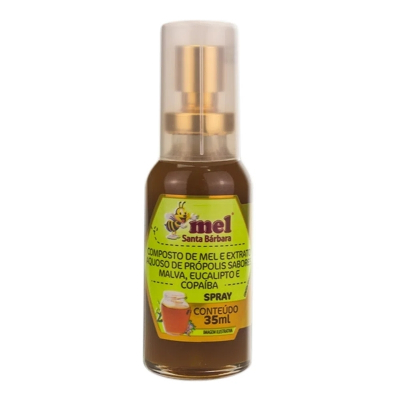 Spray Composto Mel Própolis Malva Euc Copaiba 35mL