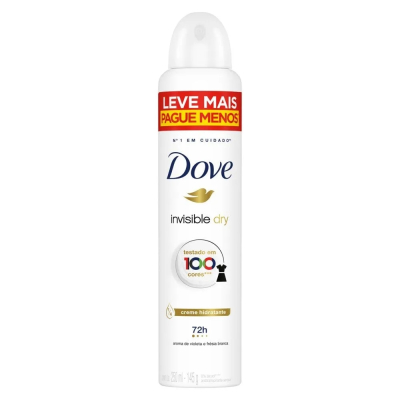 Desodorante Dove Aerosol 250mL Invisible Dry