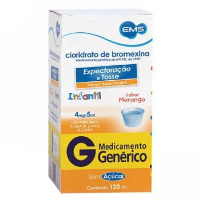 Bromexina Cloridrato Xarope Infantil 120mL