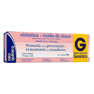 Nistatina+Oxido Zinco Pomada 60g