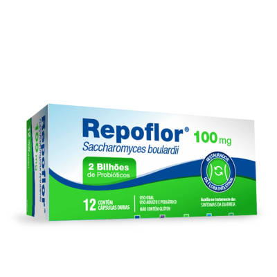 Repoflor 100mg 12 Cápsulas