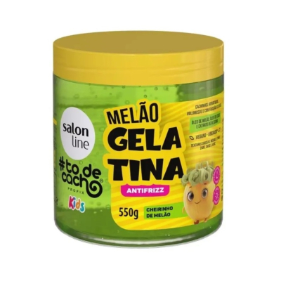 Gelatina Tô de Cacho Kids 550g Melão Antifrizz