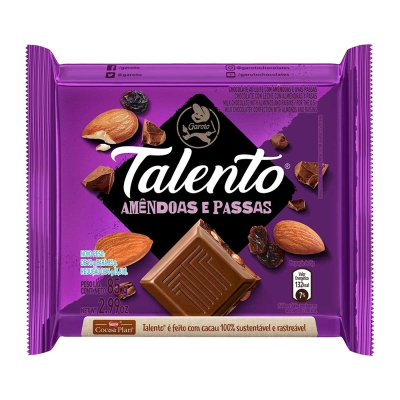 Talento Amêndoas/Passas 85g